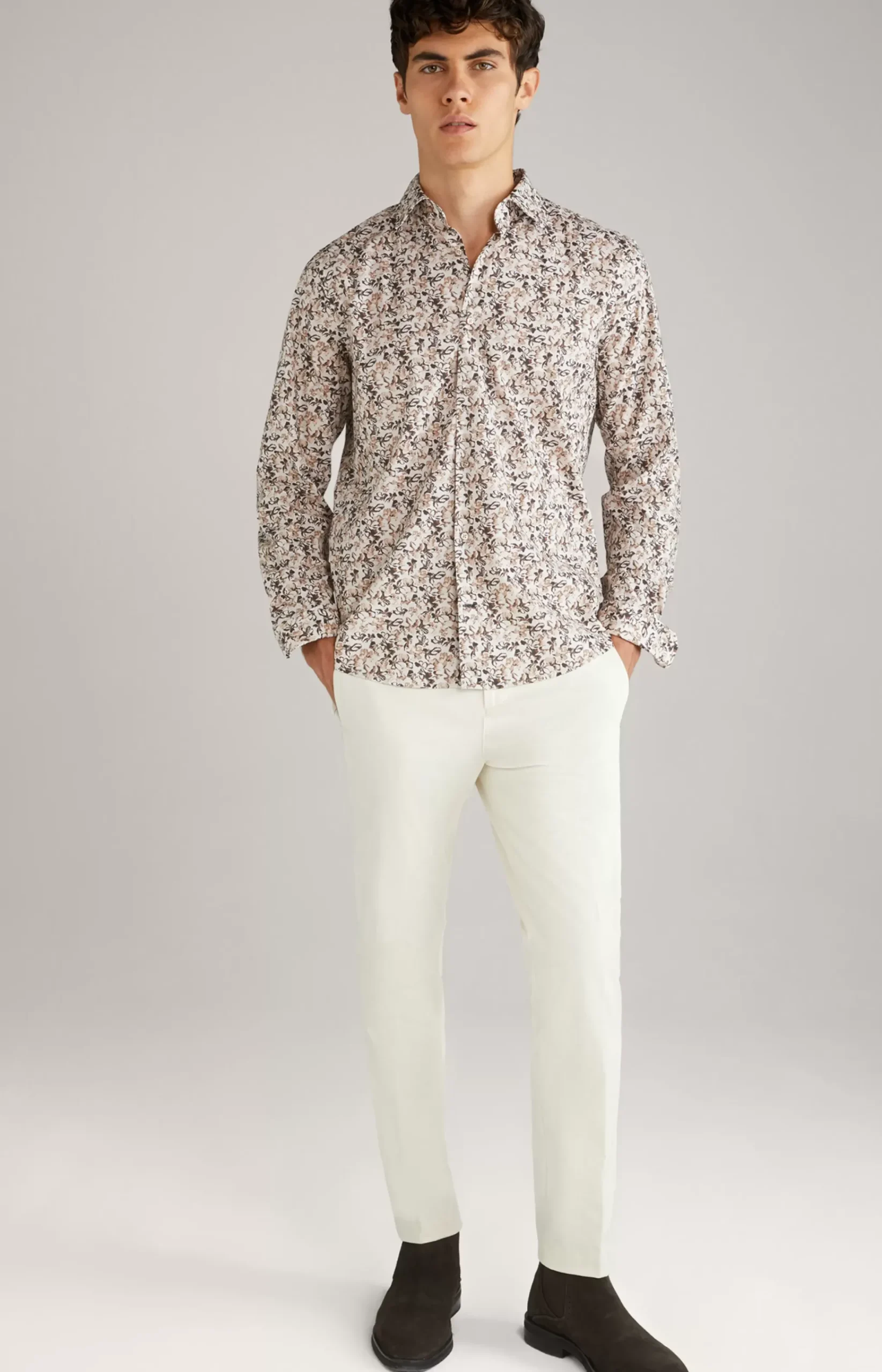 Pit Shirt in Beige/Brown