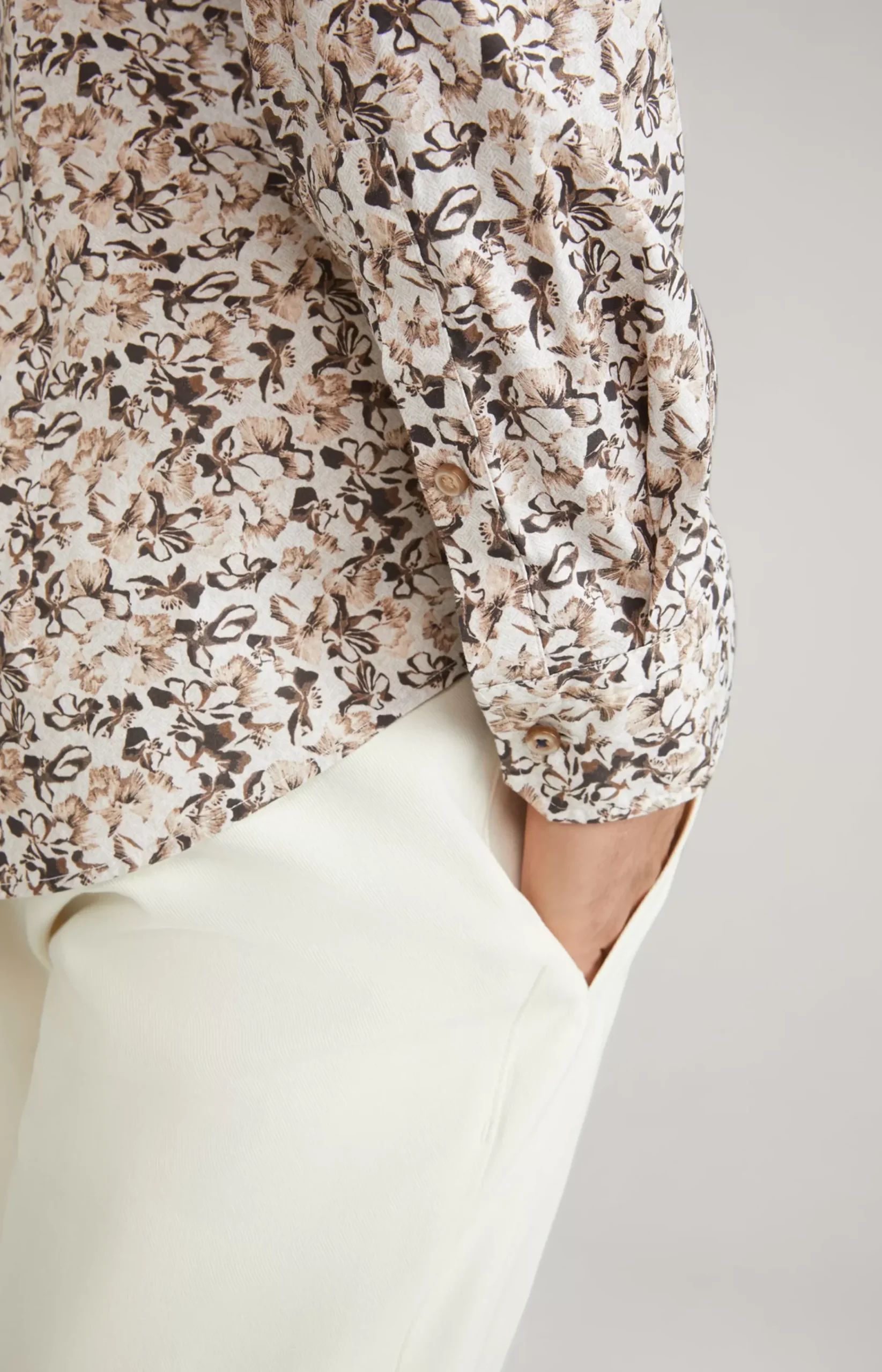 Pit Shirt in Beige/Brown
