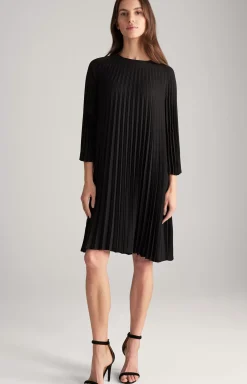 Pleated Dress in Black