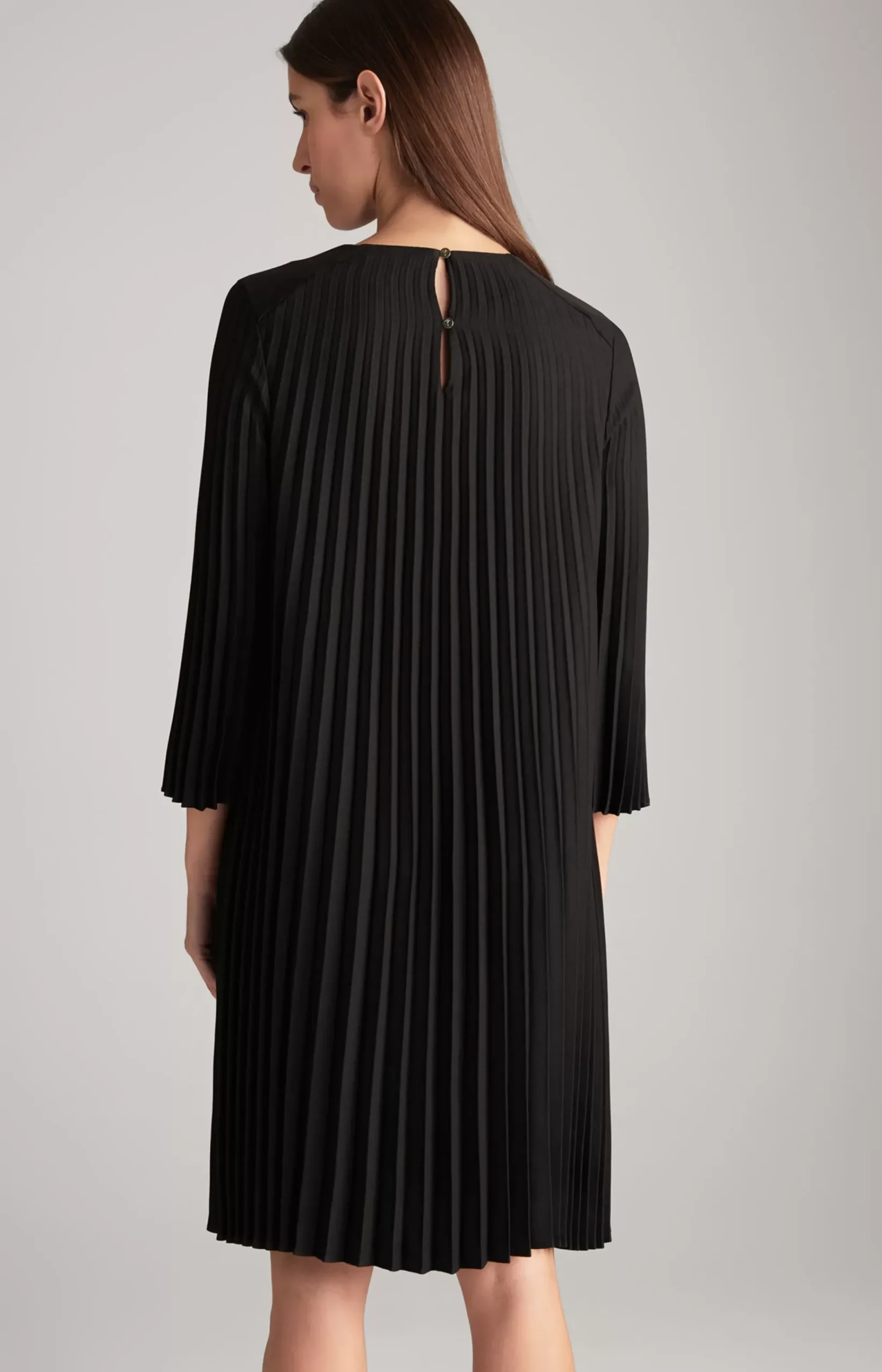 Pleated Dress in Black
