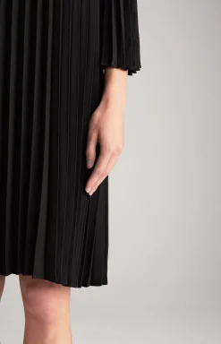 Pleated Dress in Black