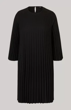 Pleated Dress in Black
