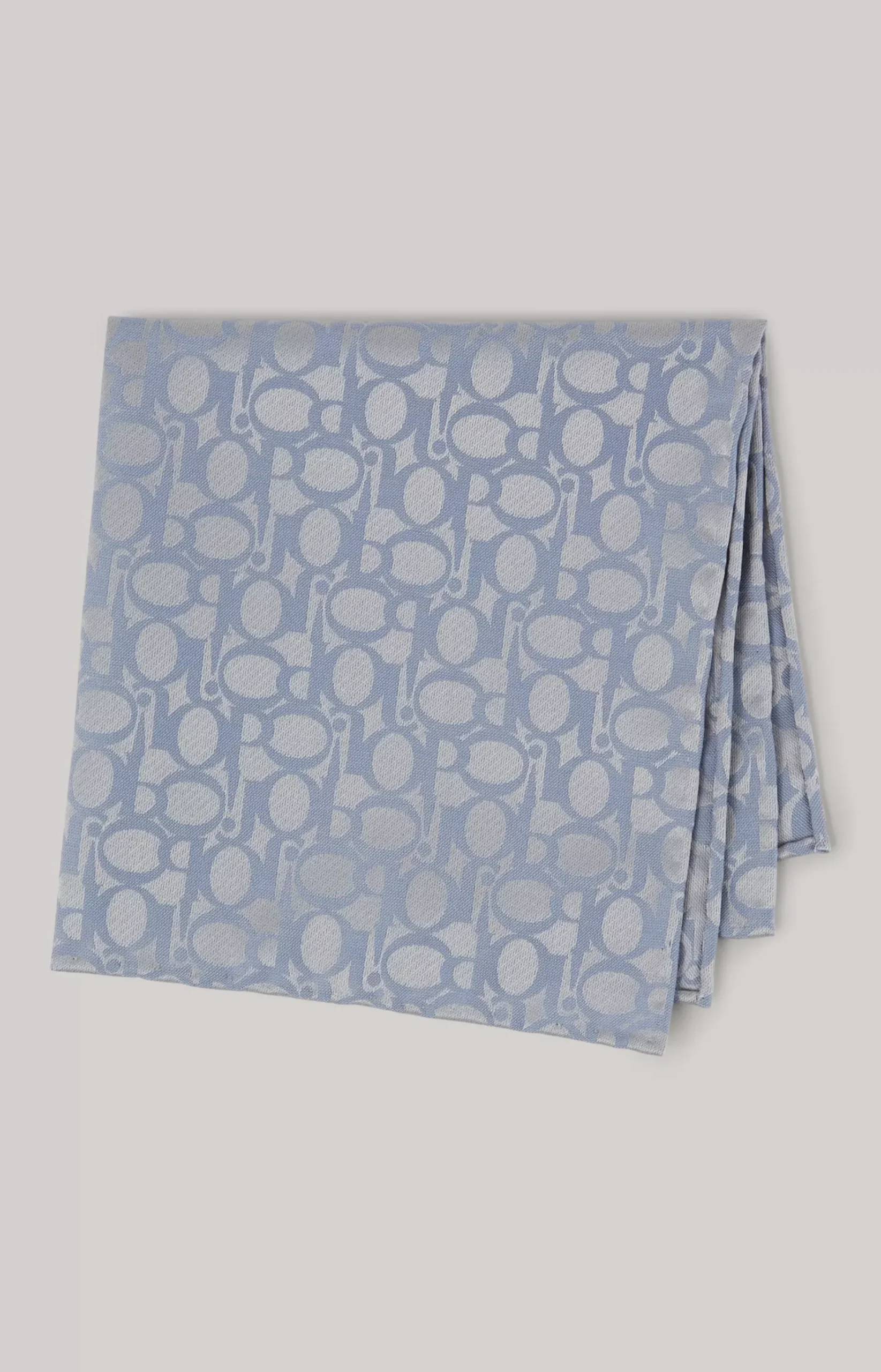 Pocket square in blue-grey