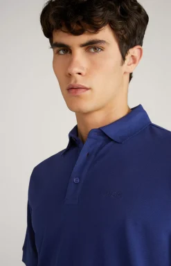 Primus Cotton Polo Shirt in Navy