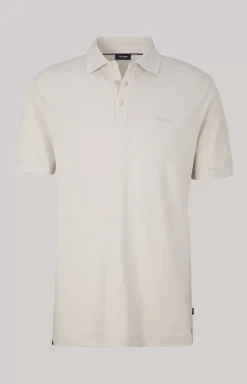 Primus Cotton Polo Shirt in Beige