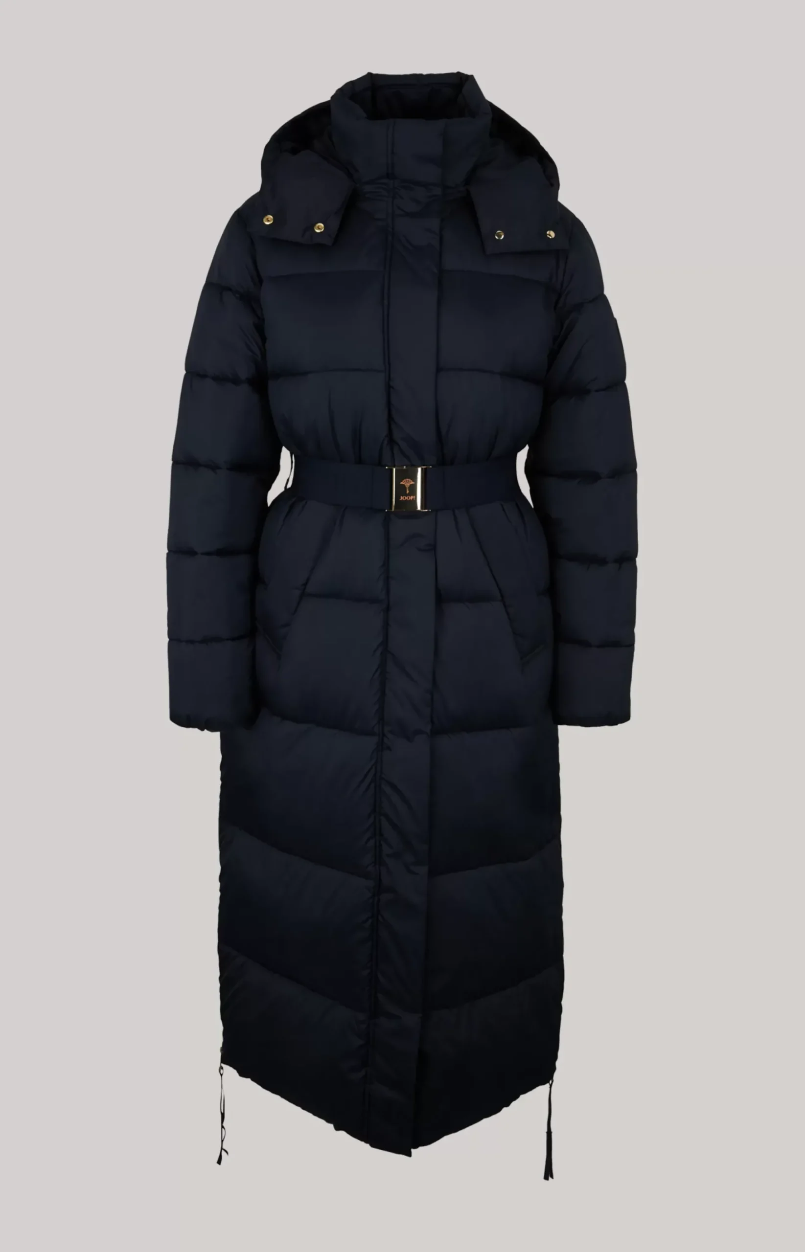 Quilted Coat in Navy