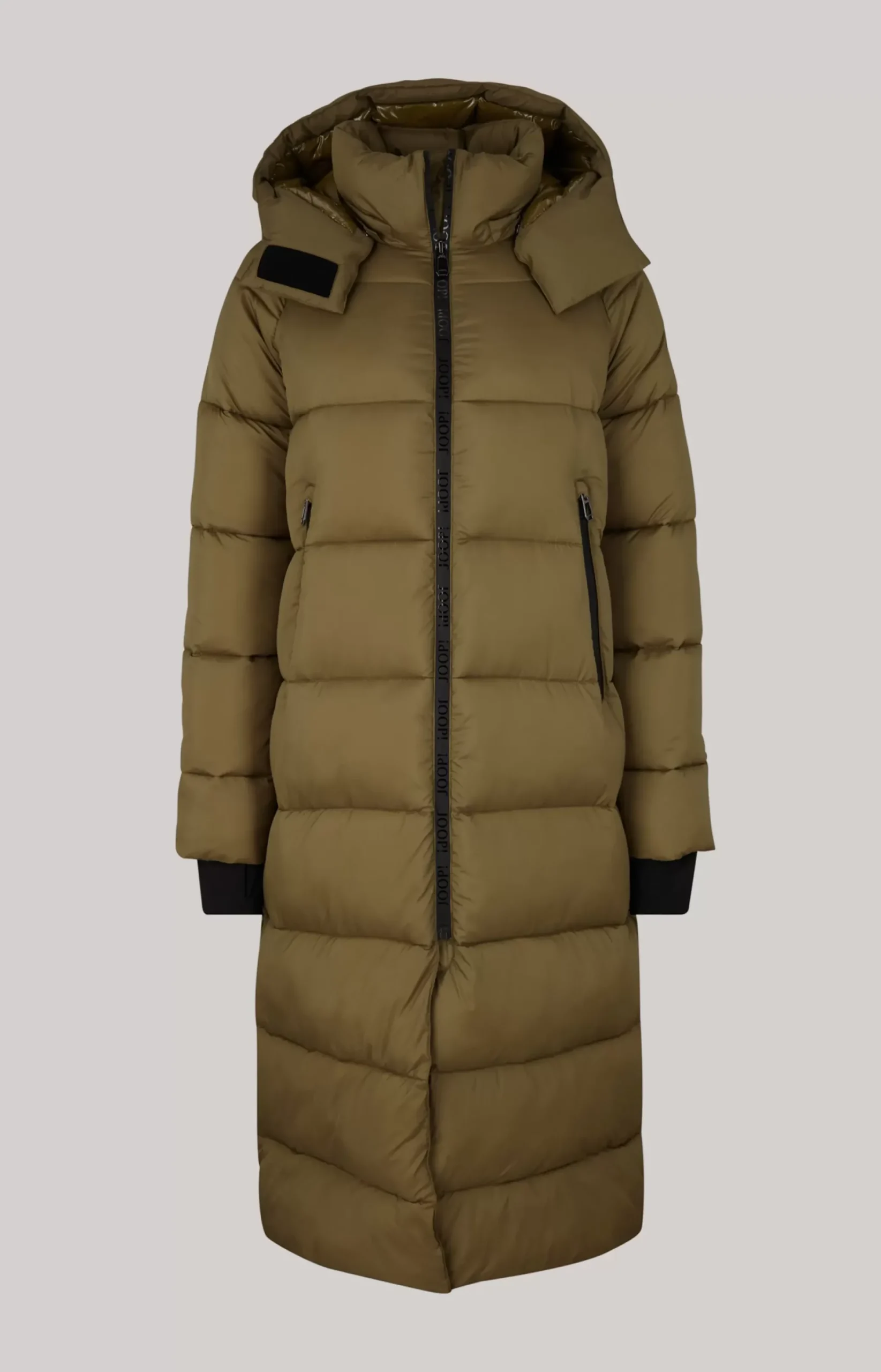 Quilted Coat in Olive