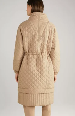 Quilted Jacket in Beige