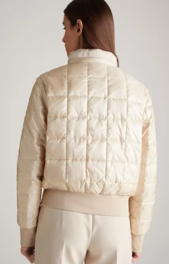 Quilted Jacket in Champagne