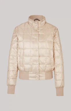 Quilted Jacket in Champagne