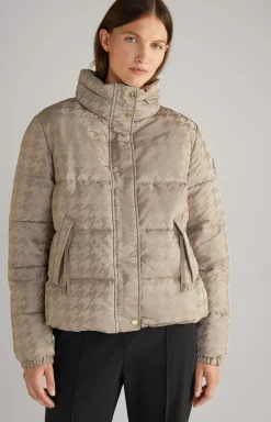 Quilted Jacket in Greige