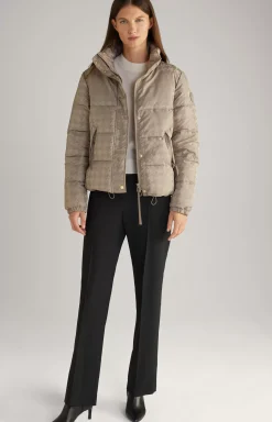 Quilted Jacket in Greige