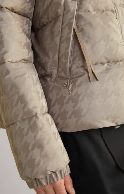 Quilted Jacket in Greige