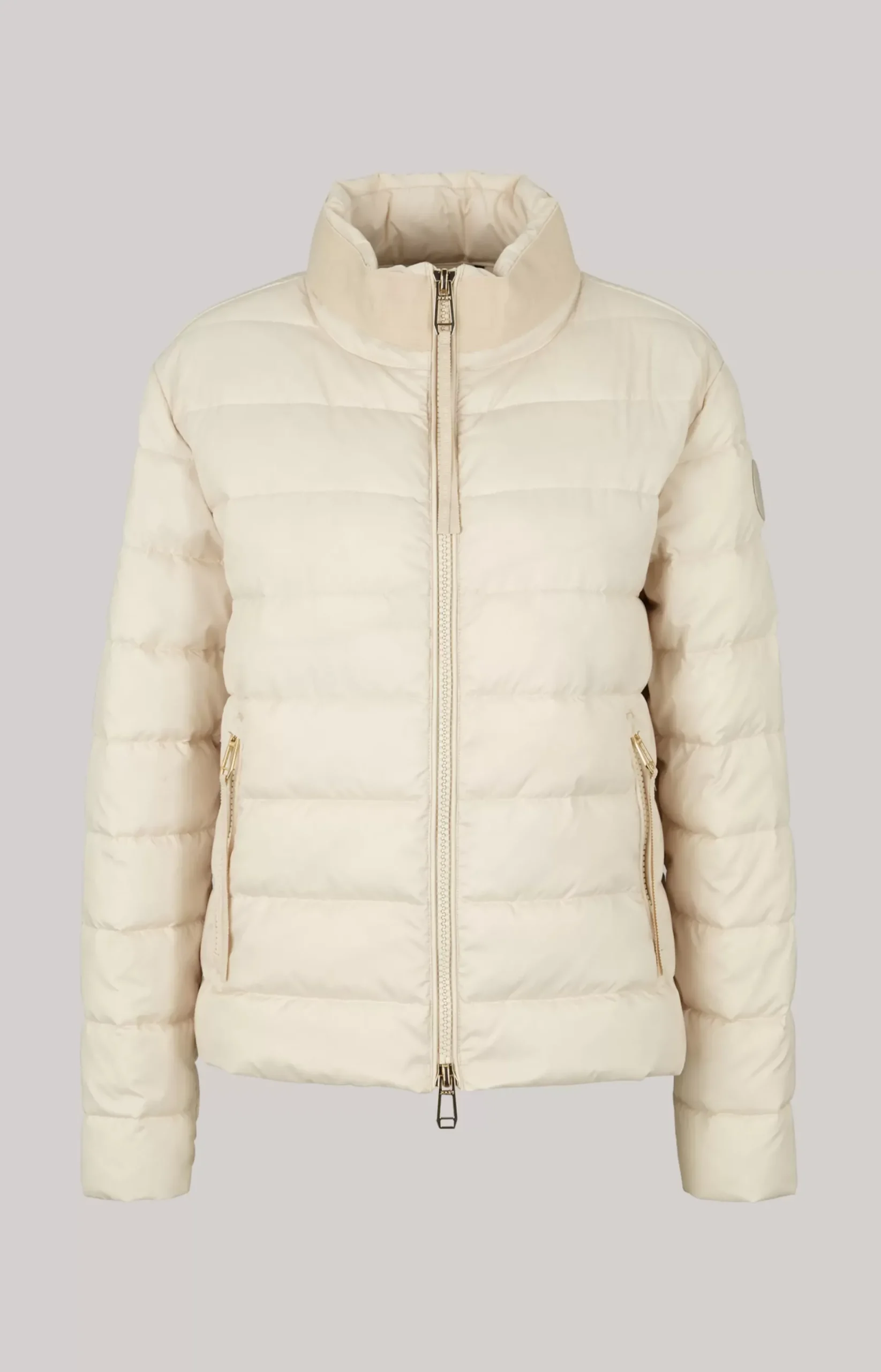 Quilted Jacket in Light Beige
