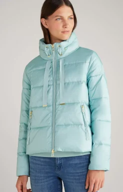 Quilted Jacket in Light Blue