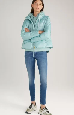 Quilted Jacket in Light Blue