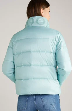 Quilted Jacket in Light Blue