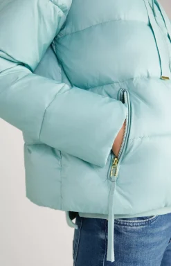 Quilted Jacket in Light Blue