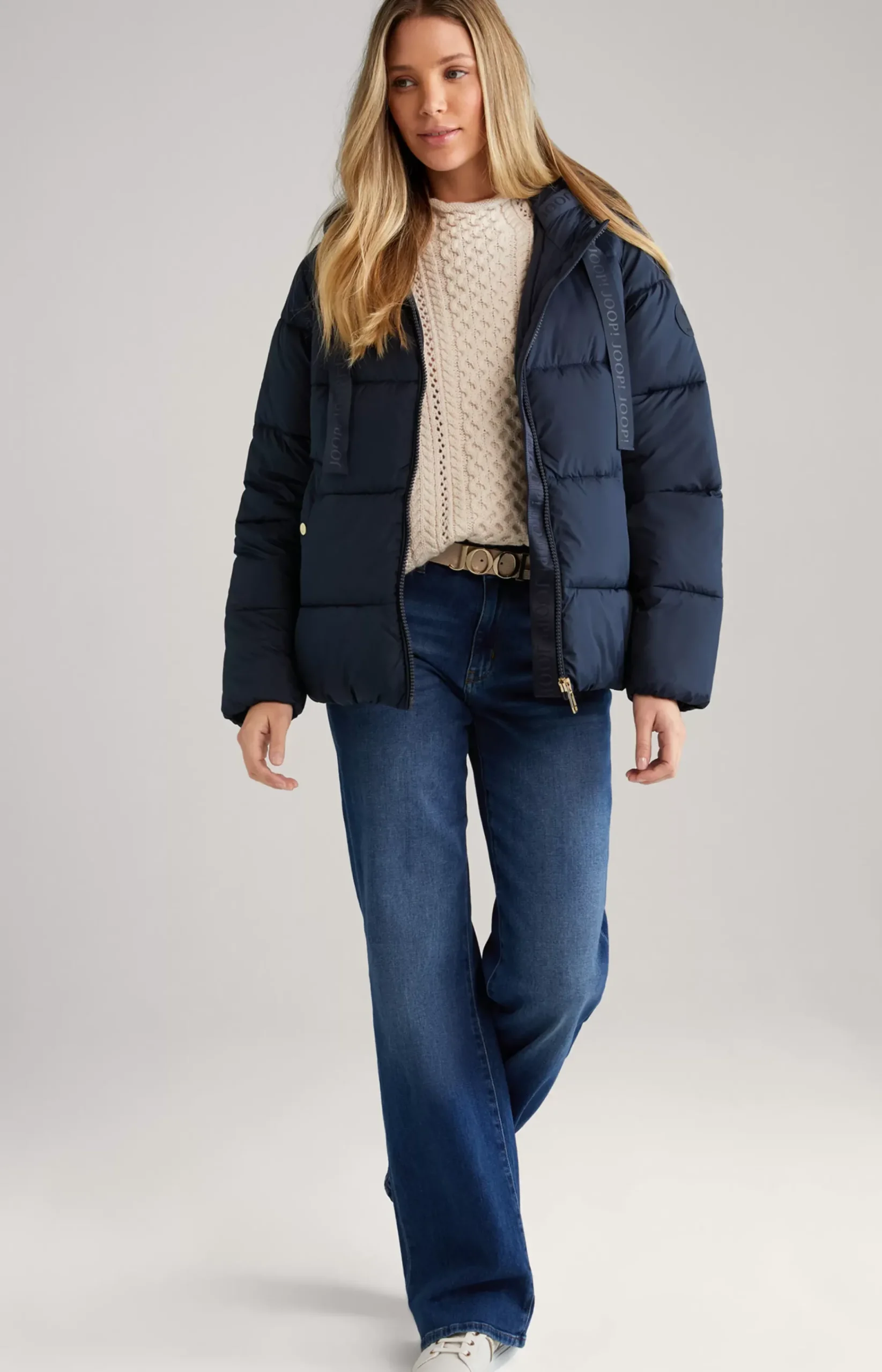 Quilted Jacket in Navy