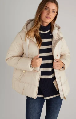 Quilted Jacket in Off-White