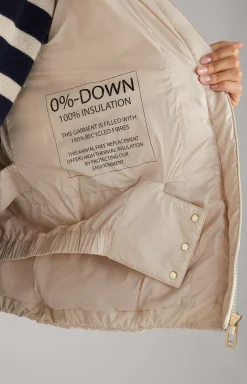 Quilted Jacket in Off-White