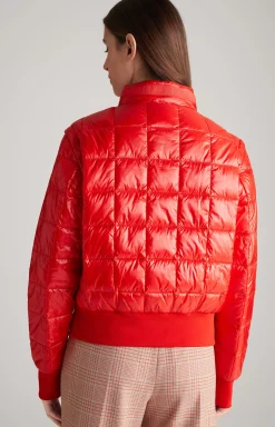 Quilted Jacket in Red