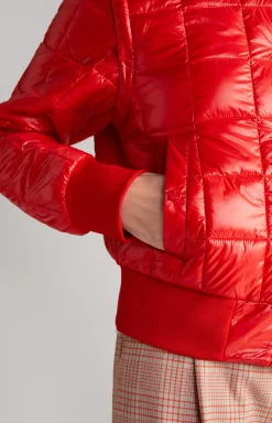 Quilted Jacket in Red