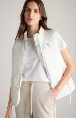 Quilted Waistcoat in Off-white