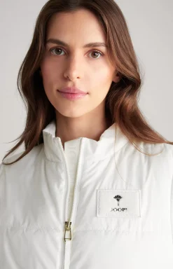 Quilted Waistcoat in Off-white