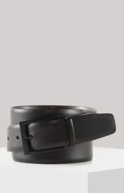 Reversible Belt in Black/Dark Brown