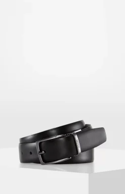 Reversible Belt in Black/Dark Blue