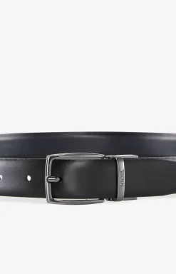 Reversible Belt in Black/Dark Blue