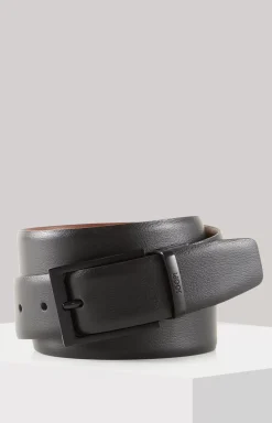 Reversible Belt in Black/Light Brown