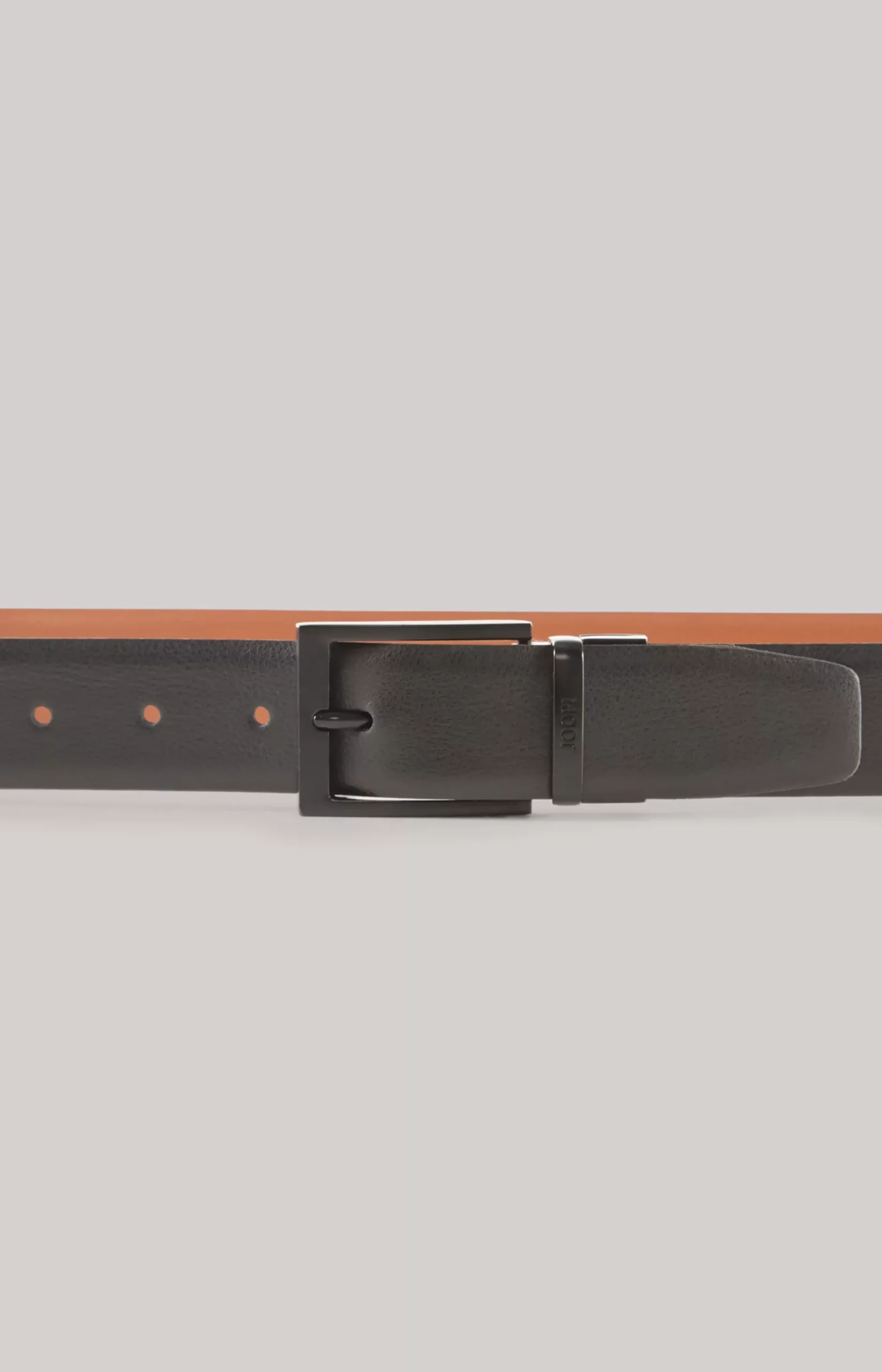 Reversible Belt in Black/Light Brown