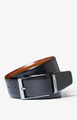 Reversible Belt in Cognac/Black