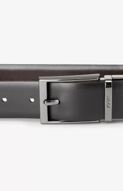 Reversible Belt in Dark Brown/Black