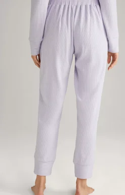 Ribbed Loungewear Joggers in Lavender