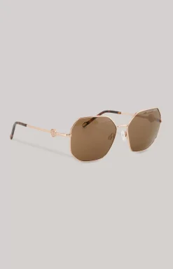 Rosegold/brown sunglasses