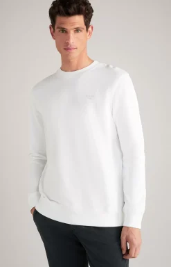 Salazar Cotton Sweatshirt in White