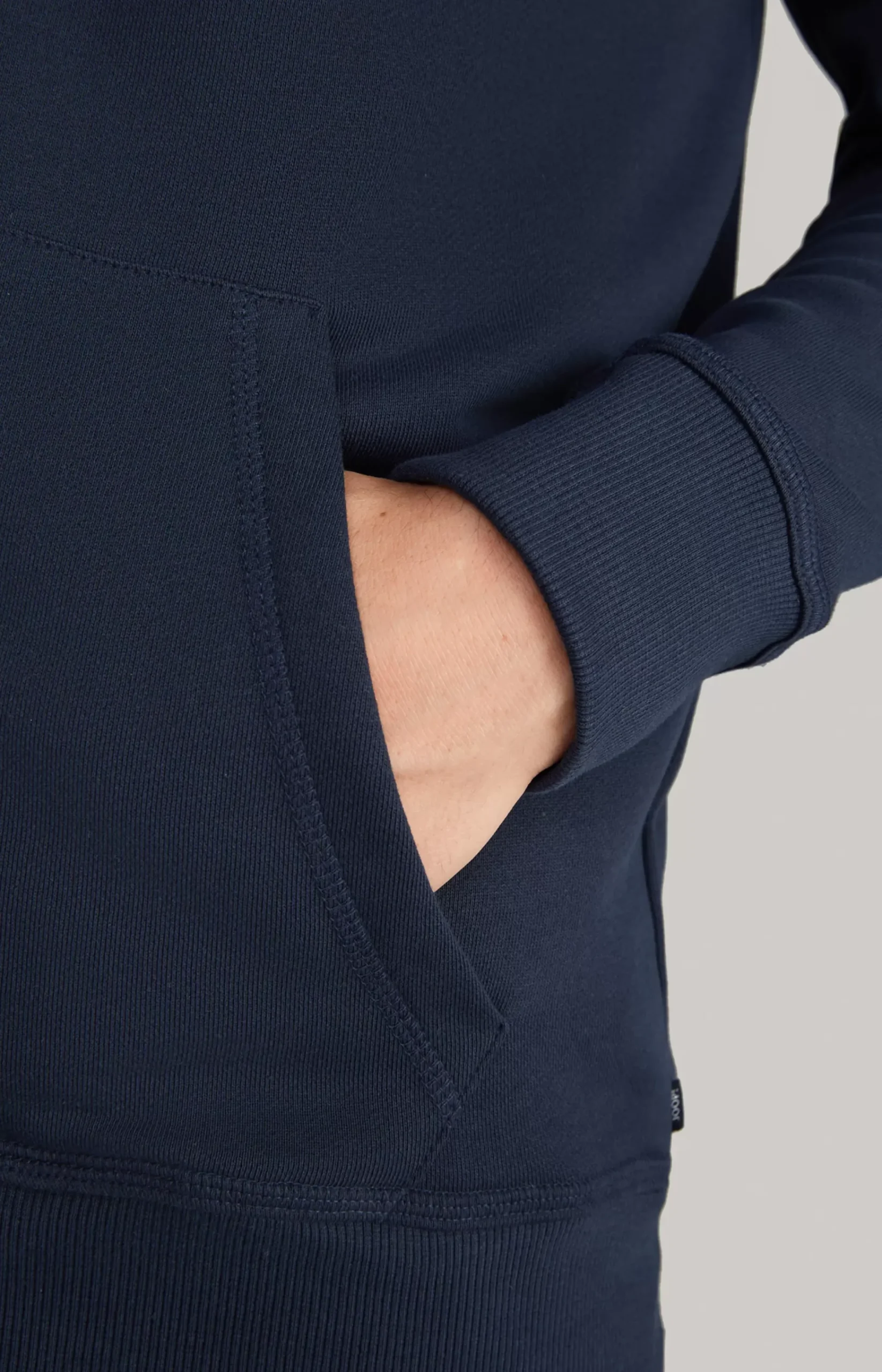 Salvatore Hoodie Sweatshirt Jacket in Dark Blue