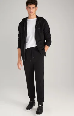 Salvatore Hoodie Sweatshirt Jacket in Black