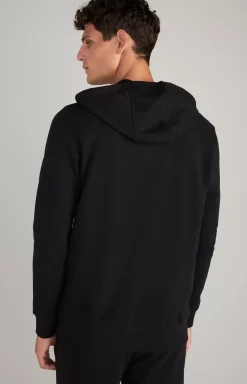 Salvatore Hoodie Sweatshirt Jacket in Black