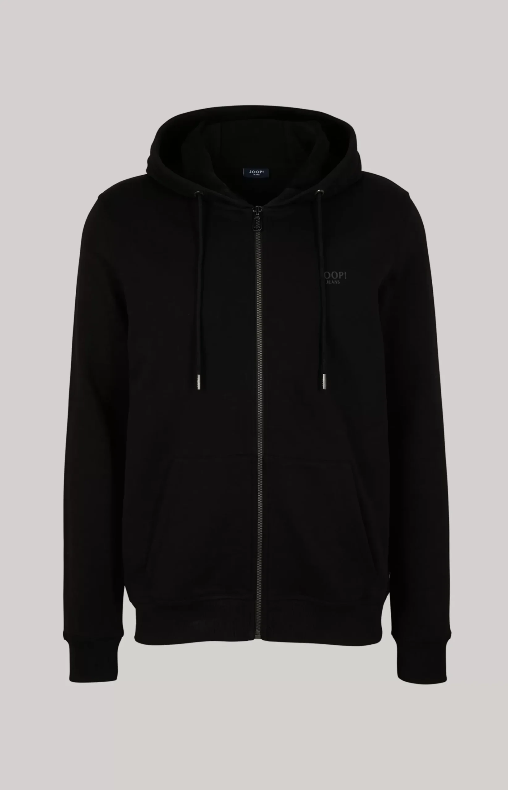 Salvatore Hoodie Sweatshirt Jacket in Black