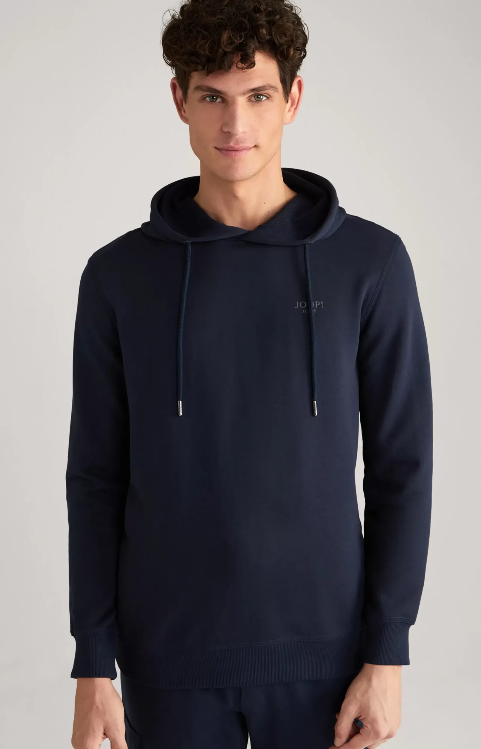 Samuel Cotton Hoodie in Dark Blue