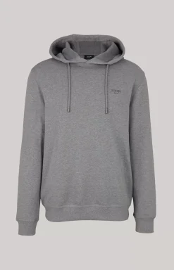 Samuel Cotton Hoodie in Grey Flecked