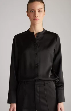 Satin Blouse in Black