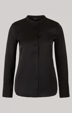 Satin Blouse in Black