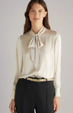 Satin Blouse in Cream