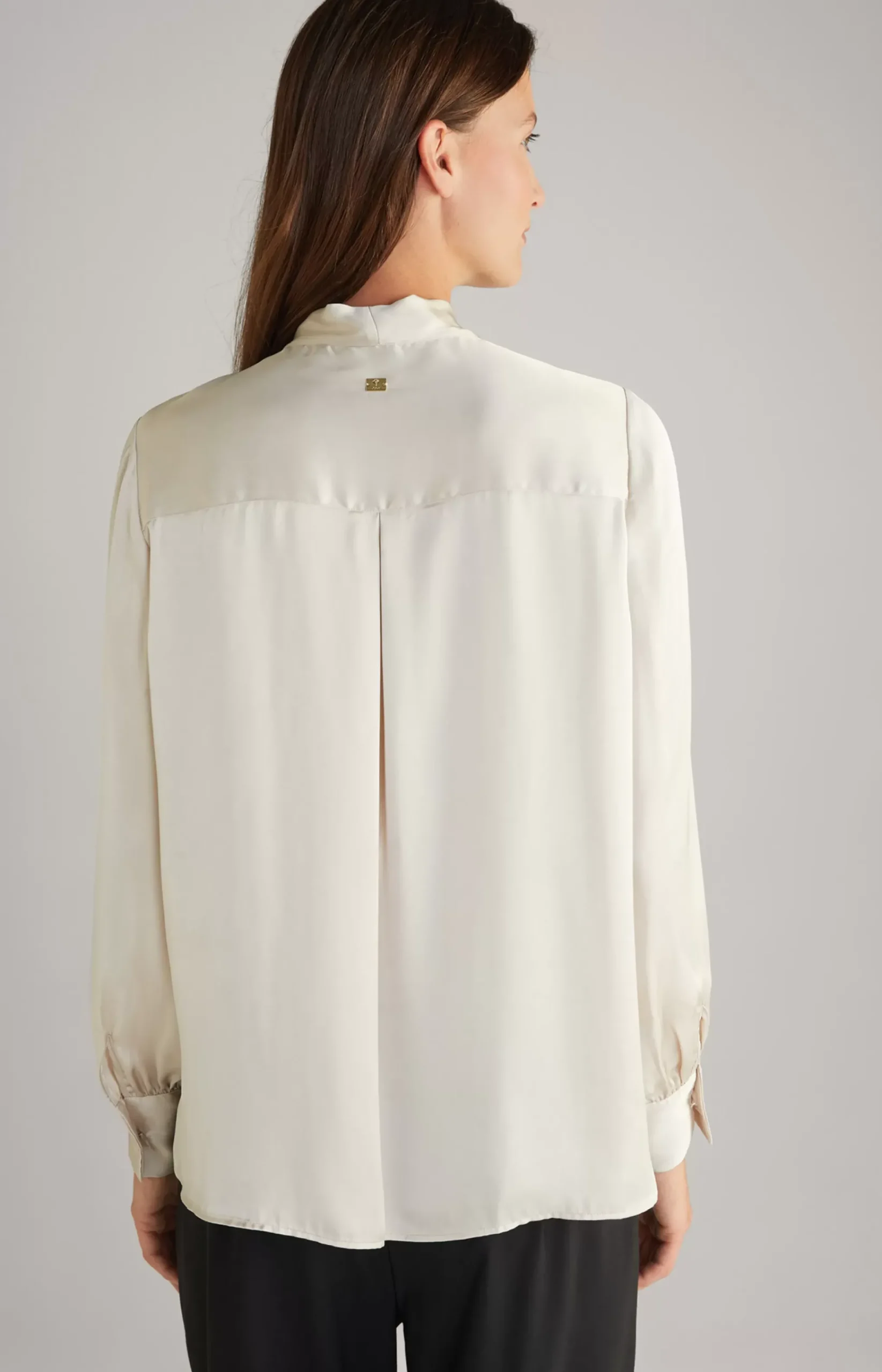 Satin Blouse in Cream