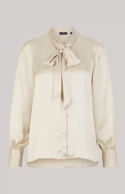 Satin Blouse in Cream